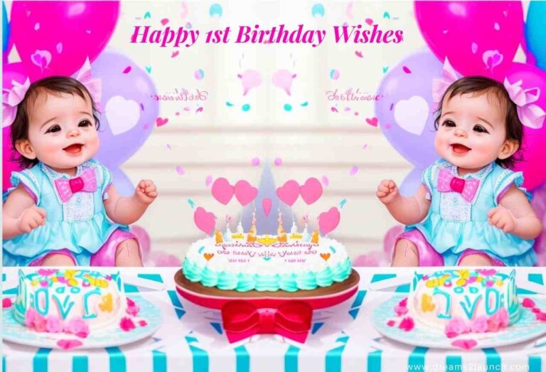 150 + Happy 1st Birthday Wishes For Baby Girls and Boys 🎉