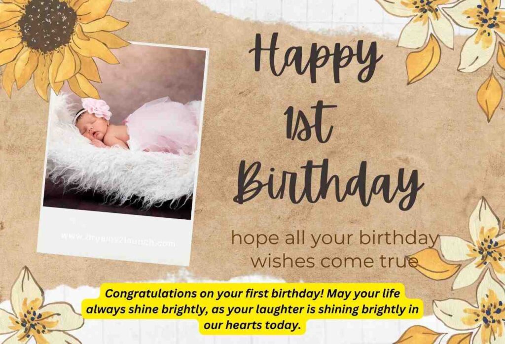 Happy 1st Birthday Wishes for Daughter