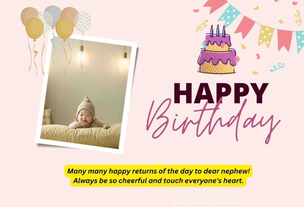 Happy 1st Birthday Wishes for Nephew