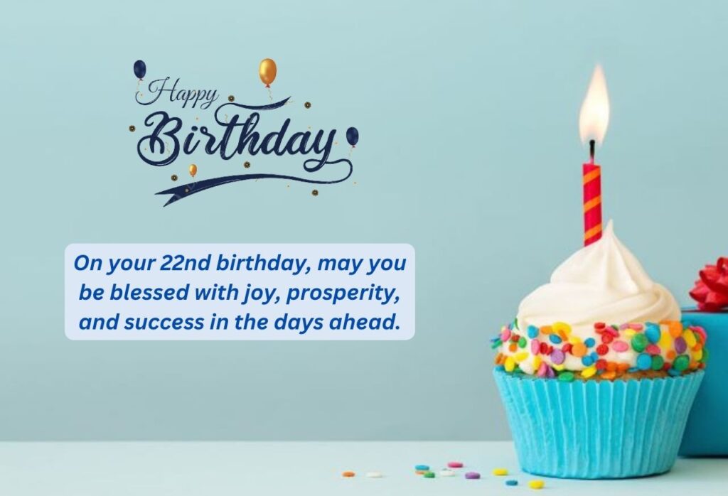 Happy 22nd Birthday Wishes for Boy 