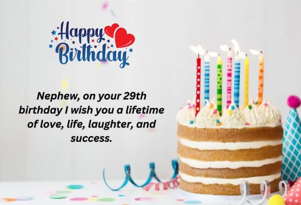 Happy 29th Birthday Wishes for Nephew